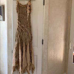 Vintage Rose velvet long dress